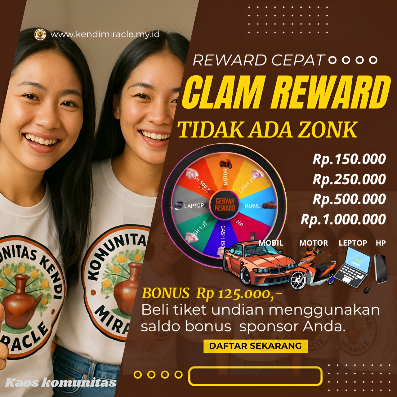 Komisi Reward Spin
